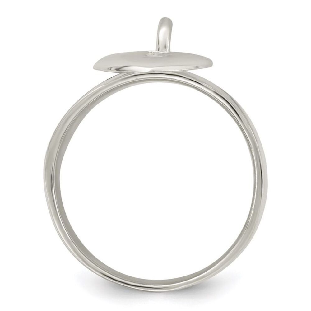 Kazi Luxury Sterling Silver Dangle Lock Ring - image 2